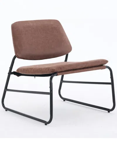 UNIKOME UNIKOME ARMLESS LOUNGE CHAIR WITH METAL FRAME