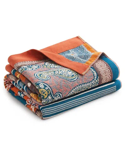 UNIKOME UNIKOME BOHO COTTON PATCHWORK THROW BLANKET