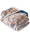 Unikome Boho Medallion Cotton Throw Blanket