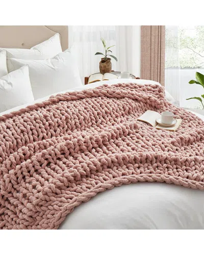 UNIKOME UNIKOME CHUNKY KNIT CHENILLE THROW BLANKET