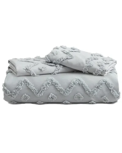 Unikome Clipped Geometric Duvet Cover Set - Light