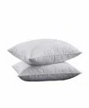 Unikome Cloud Quilted Goose Feather 2-pack Pillows, Standard In White
