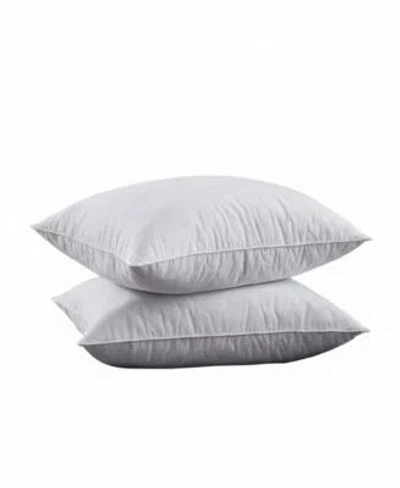 Unikome Cloud Quilted Goose Feather 2 Pack Pillows In White