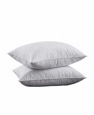 Unikome Cloud-quilted Goose Feather 2-pc. Pillows, King In Gray