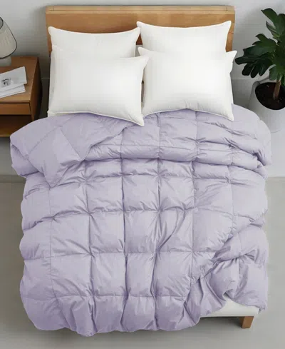 Unikome Comfort Goose Down Feather Comforter, California King In Purple