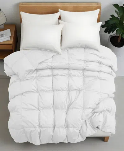 Unikome Comfort Goose Down Feather Comforter, King In White