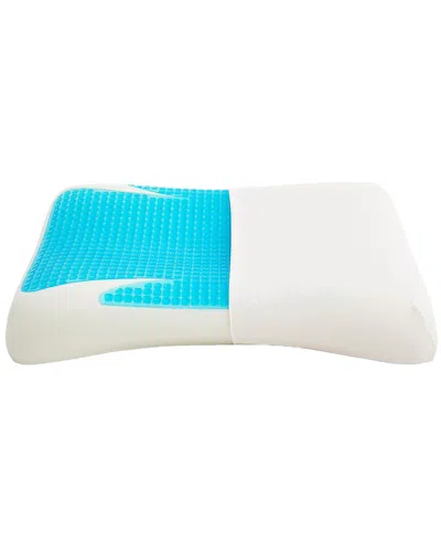 Unikome Cooling Gel-infused Memory Foam Bed Pillow In White