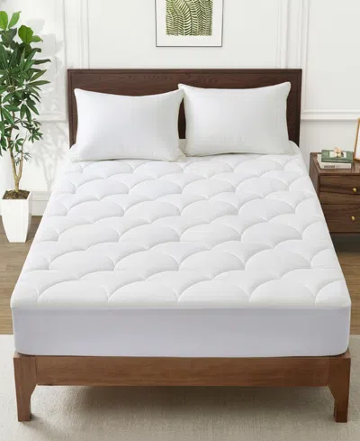 Unikome Cooling Waterproof Mattress Protector, Twin In White