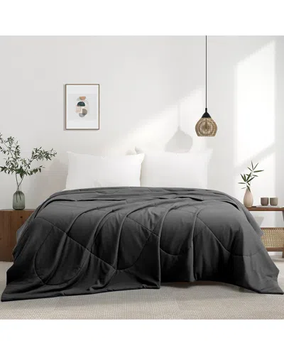 Unikome Cooling Waterproof Quilted Mattress Pad With Elastic Deep Pocket In Black