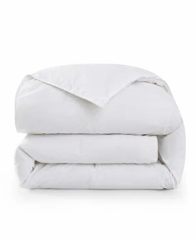 Unikome Cotton Fabric All Season Goose Feather Down Comforter, King In White