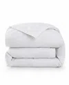 Unikome 100 Cotton Fabric All Season Goose Feather Down Comforter Collection In White