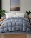 Unikome Cozy Medium Warmth Down Feather Fiber Comforter In Gray