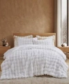 Unikome Faux Fur Reversible Comforter In Gray