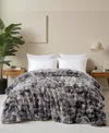 Unikome Faux Fur Reversible Comforter, King In Multi