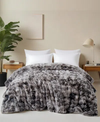 Unikome Faux Fur Reversible Comforter, King In Multi