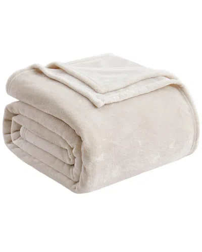 Unikome Flannel Fleece Blanket Throw In Neutral