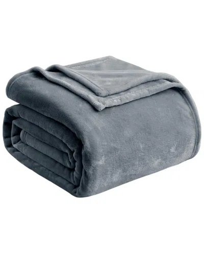 Unikome Flannel Fleece Blanket Throw In Gray
