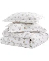 Unikome Floral Printed Comforter Set For All Season In White
