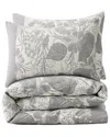 Unikome Gauze Cotton Floral Jacquard Duvet Cover Set
