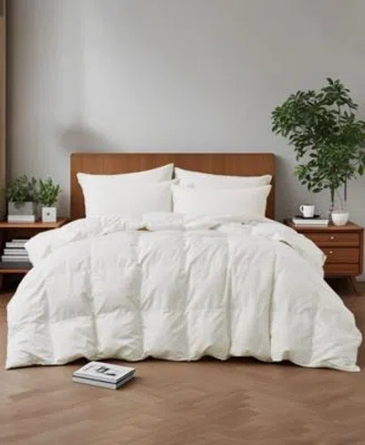 Unikome Goose Down Feather Fiber Comforter In White