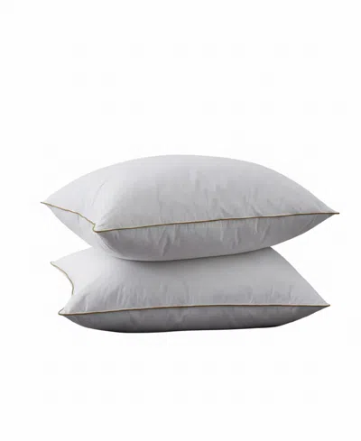 Unikome Goose Feather 2-pack Pillows, King In White