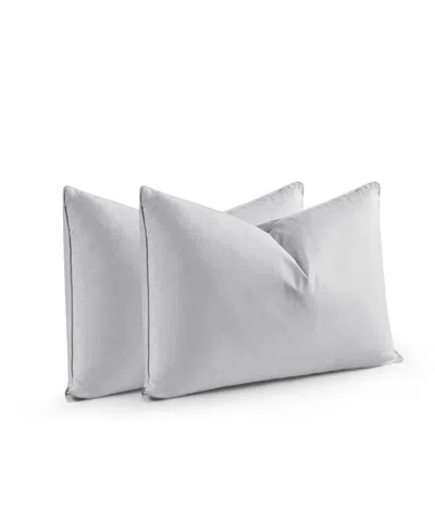 Unikome Goose Feather 2-pack Pillows, Queen In Gray