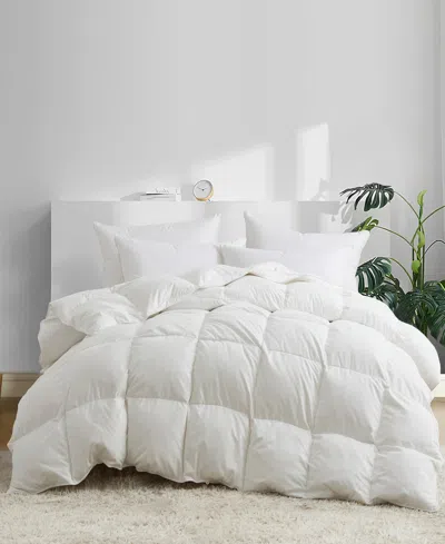 Unikome Heavyweight Goose Down Feather Comforter, California King In White