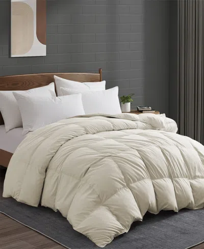 Unikome Heavyweight Goose Down Fiber Comforter, California King In Neutral