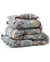 Unikome Heavyweight Paisley Floral Printed White Goose Feather Comforter