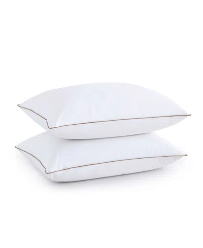Unikome High Loft Cover Goose Feather 2-pc. Pillow, Queen In White