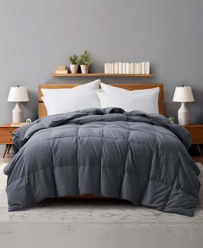Unikome Light Weight Fluffy Goose Down Feather Duvet Insert, California King In Gray