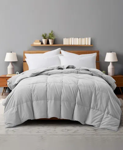 Unikome Light Weight Fluffy Goose Down Feather Duvet Insert, Twin In Gray