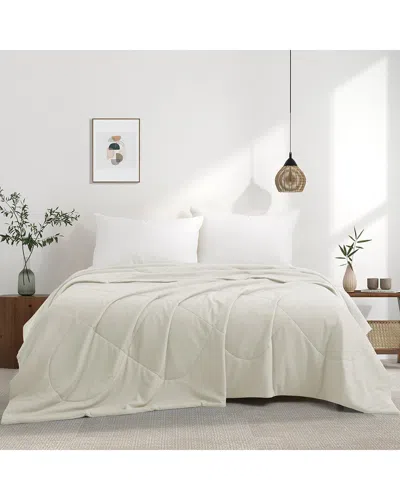 Unikome Lightweight Breathable Cooling Waffle Reversible Bed Blanket In White