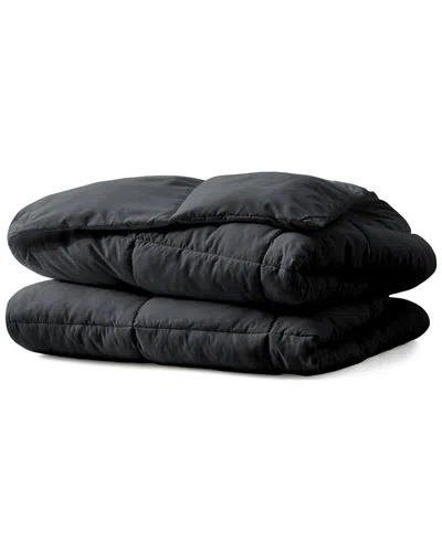 Unikome Lightweight Down Alternative Comforter Duvet Insert With Soft  Microfiber Shell In Black