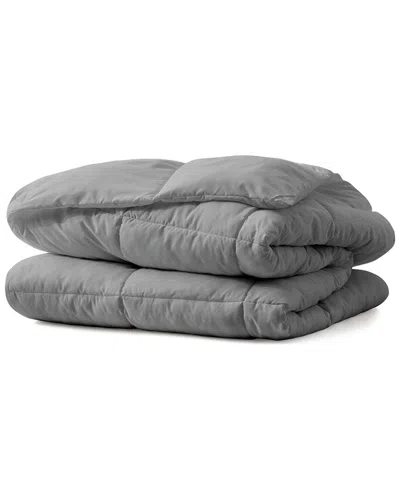 Unikome Lightweight Down Alternative Comforter Duvet Insert With Soft  Microfiber Shell In Gray