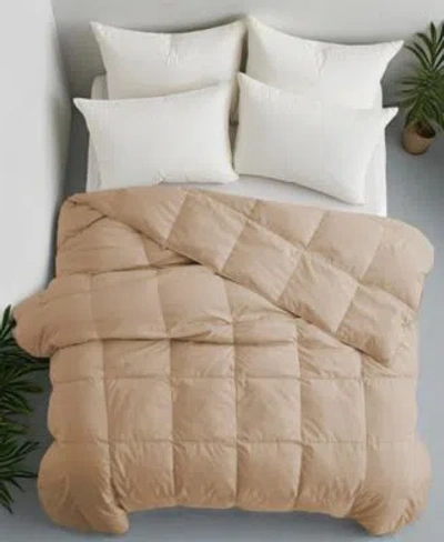 Unikome Lightweight Goose Down Feather Comforter In Neutral