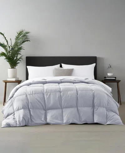 Unikome Lightweight Goose Down Feather Fiber Comforter, Full/queen In White