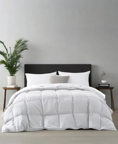 Unikome Lightweight Goose Down Feather Fiber Comforter, Full/queen In White