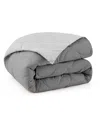 Unikome Lightweight Reversible Quilted Down Alternative Comforter, King In Gray