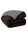 Unikome Lightweight Reversible Quilted Down Alternative Comforter, Twin In Brown
