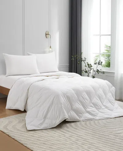 Unikome Lightweight White Goose Down Feather Fiber Comforter , Twin