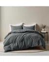 Unikome Linen-blend Duvet Cover Set In Multi