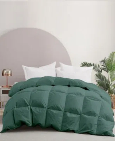 Unikome Luxury Breathable Cotton Blend Comforter In Green