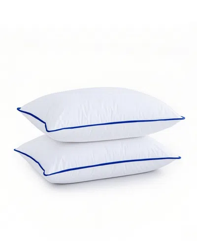 Unikome Medium Density Goose Down Feather 2-pack Pillows, Queen In White