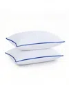 Unikome Medium Density Goose Down Feather 2-pack Pillows, Standard In White