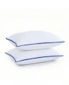 Unikome Medium Density Goose Down Feather 2 Pack Pillows In White