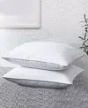 Unikome Medium Firm Goose Down Feather Pillow, Queen In White