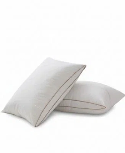 Unikome Medium Firm Goose Feather Down 2 Pack Pillows In White