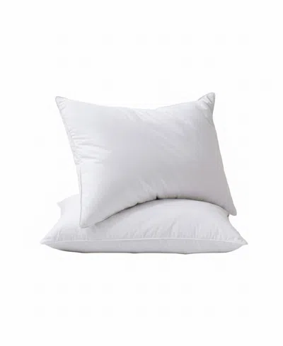 Unikome Medium Firm Goose Feather Down 2-pack Pillows, Queen In White