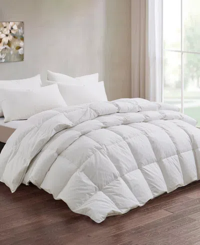 Unikome Medium Warmth Feather Fiber Comforter, King In White